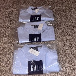 Blue button up shirts